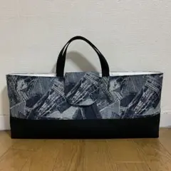 ピアニカケース　デニム柄