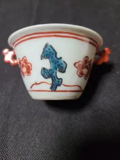 九谷焼　九谷　初代須田菁華　須田菁華　青磁　盃　蔵出し　アンティーク九谷　１客 九谷焼 九谷 初代須田菁華 須田菁華 青磁 盃 蔵出し