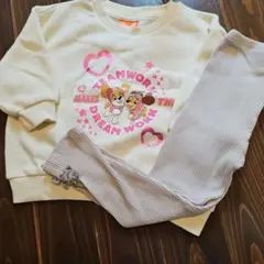パウパト裏起毛トレーナー&ルルアミリボン付きレギパン♡
