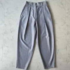 美品✨エレンディーク　24AW　カーブタックパンツ　グレー　ワイドパンツ