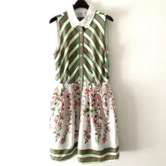 LV.Resort■ルイ・ヴィトン_ワンピース/ドレス シルク100% フラワー