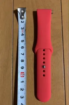 【新品・未使用・匿名配送】スマートウォッチ　シリコンベルト　バンド　赤