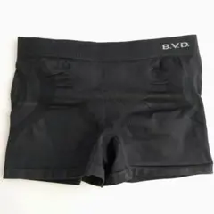 B.V.D. ボクサーパンツ　フィットネスパンツ　ヨガウェア　レディース　M　黒