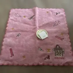 ✳️最終お値下げ✳️新品未使用タグ付きCELINE ピンク ハンカチ 靴とバッグ刺繍