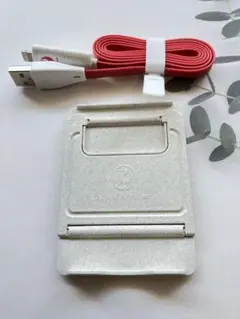 ★新品未使用★JAL USB 充電ケーブル ＆折畳式スマホスタンド