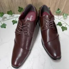LUMINIO ビジネスシューズ 紳士靴 ブラウン 茶 合皮 25.5