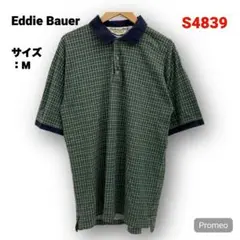 【即購入OK】Eddie Bauer 半袖ポロシャツ サイズM チェック