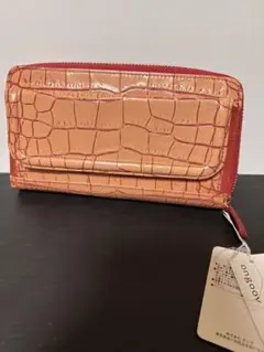 新品未使用！オングーブ あなたの願いを叶えるクロコダイル風牛革製長財布