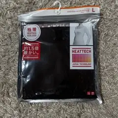 ユニクロ極暖ヒートテッククルーネックT ブラックLサイズ