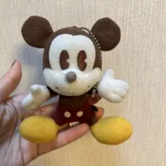 ミッキー_ぬいぐるみキーホルダー_レトロ