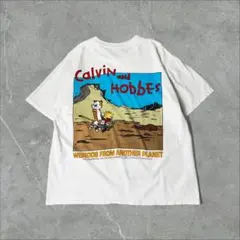 Calvin and Hobbes カルビンとホッブス トロッコ Tシャツ L