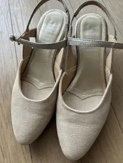 ＊fitfit キトゥンヒールバックストラップ コンフォートシューズ＊