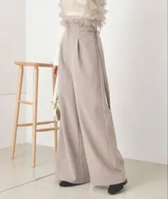 【Chico 新品タグ付き】サイドベルトスラックスパンツ