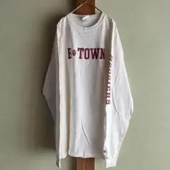 チャンピオン　B TOWN プリント 長袖Tシャツ