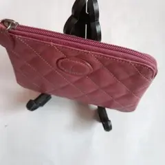 K キルティングポーチ ピンク