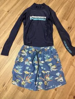 Quiksilver クイックシルバー ラッシュガードと水着セット