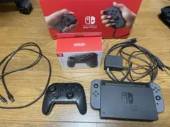 任天堂 switch 本体、プロコントローラ、SDカード64GB付き