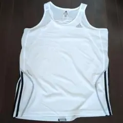 adidas ホワイト タンクトップ M