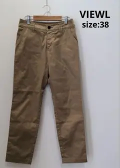 ヴュール VIEWL チノパン レディース ベージュ パンツ 38 ボトムス