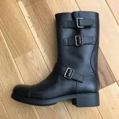 【新品】PRADA_レザー エンジニア ブーツ_7