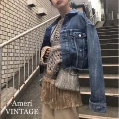 【人気】Ameri DENIM DRESS COAT ジャケット インディゴ M