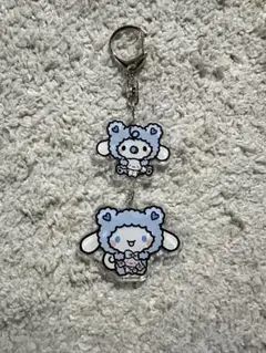 【新品未使用】サンリオ　シナモロール　2連アクリルキーホルダー