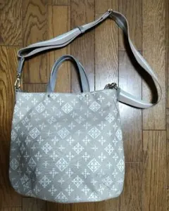 russetラシット　キャンバス刺繍ショルダートートバッグ　2WAYトートバッグ