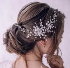 成人式 ヘッドドレス ビジュー パール ブライダル ヘアアクセサリー 結婚