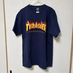 THRASHER プリントTシャツ ネイビー