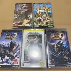 モンスターハンターポータブル他モンハン系5本セット