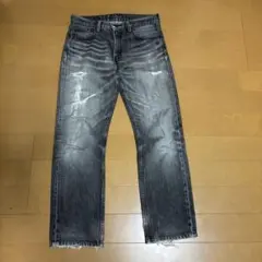 ✸00's✸リーバイス✸505-09✸ブラックデニム✸先染め✸日本製✸ ダメージ