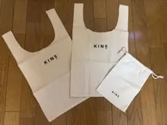 新品未使用☆KINS エコバッグ&巾着ポーチ
