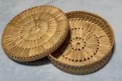 希少　藁籠　果物入れ　小物入れ　昭和レトロ