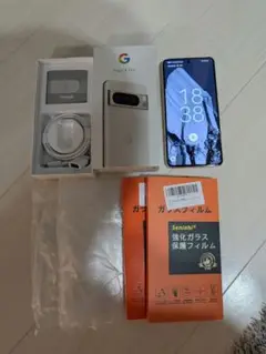 Google Pixel 8Pro 本体 ホワイト ケースフィルム付