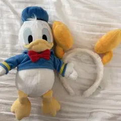 ドナルドダック ぬいぐるみ　カチューシャセット