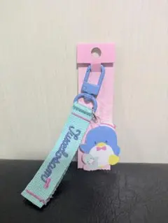 タキシードサム ロゴ刺繍タグキーホルダー　サンリオ