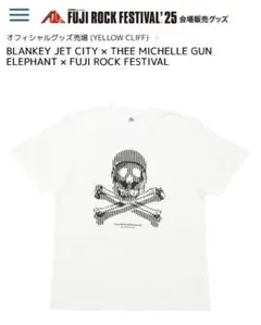 BJC TMGEフジロック会場販売 Tシャツ ブラック Lサイズ BJC × TMGE / BLANKEY JET CITY×THEE MICHELLE GUN ELEPHANT