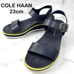 【美品】COLE HAAN コールハーン ネイビー ストラップ サンダル 23