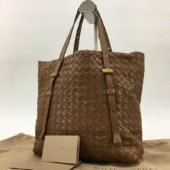 保存袋・カード付✨ ボッテガヴェネタ トートバッグ イントレチャート ブラウン