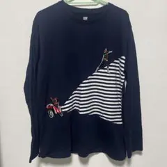 グラニフx仮面ライダー　ロンT ネイビー　サイズL