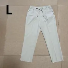 レディース パンツL ベージュ ウエストゴム 新品