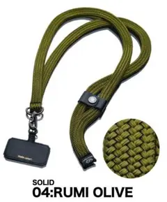 新品未使用＊LIVERTY ROPES スマホショルダーストラップ オリーブ