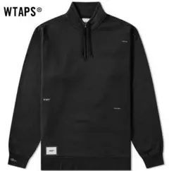 WTAPS ハーフジップ スウェット ブラック トレーナー パーカー ストリート