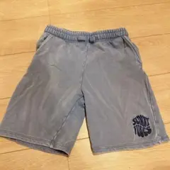 H&M 130cm キッズハーフパンツ　サーフ　ロゴ　子供用　半ズボン　デニム