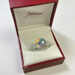 【BACCARAT/バカラ】リング　ケース付　指輪　オーロラ　アクセサリー