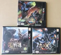 Nintendo 3DS モンスターハンター　3G 4 ダブルクロス　3種セット