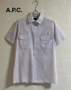 美品★A.P.C. アーペーセー　コットンカジュアルシャツ　半袖　薄手　S