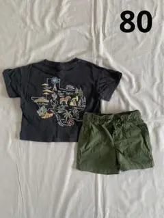 LittleWEEKEND babygap Tシャツ ハーフパンツ セット 80