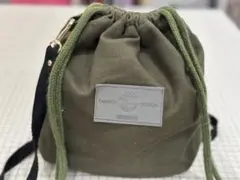 ハンドメイド小さめショルダーバック、リバーシブル巾着