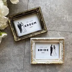 結婚式　受付サイン　ウェルカムスペース　アンティーク　名入れ可能